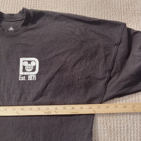 Walt Disney World Spirit Jersey Shirt Womens Medium Black Long Sleeve Pullover - Picture 8 of 8